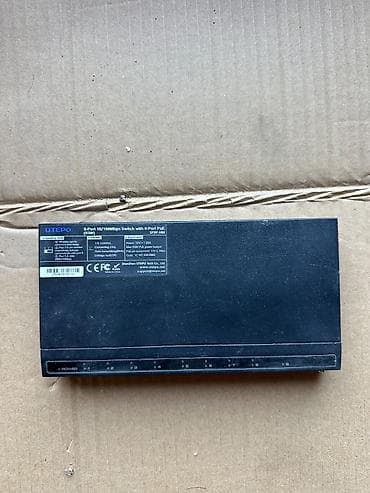 Коммутатор UTEPO SP9-3H — 9‑портовый Fast Ethernet свич с поддержкой lalafo.kg да Коммутатор UTEPO SP9-3H — 9‑портовый Fast Ethernet свич с поддержкой