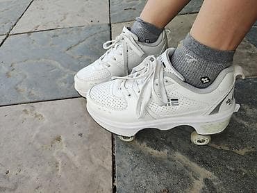 Кроссовки с выдвижными колесами (роликовые кроссовки) - Тип at lalafo.kg Кроссовки с выдвижными колесами (роликовые кроссовки) - Тип