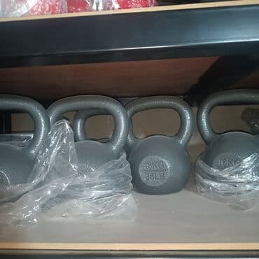 Гиря чугунная 16 кг (35 lb) - Классическая форма с широкой удобной at lalafo.kg Гиря чугунная 16 кг (35 lb) - Классическая форма с широкой удобной