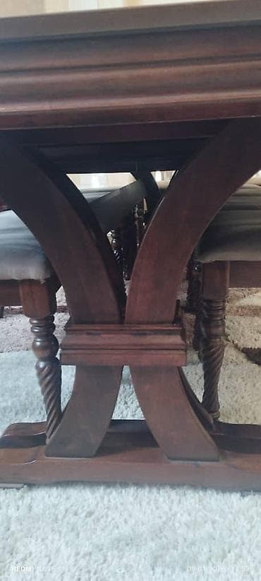 Бычуучу столдор: Столовый гарнитур: большой обеденный стол и 12 стульев. Материал — lalafo.kg да — 3 Бычуучу столдор: Столовый гарнитур: большой обеденный стол и 12 стульев. Материал — — 3