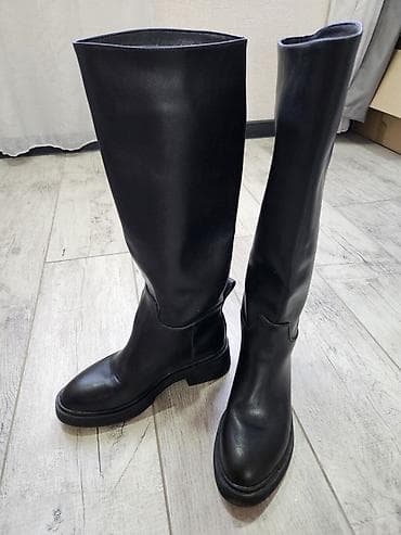 Сапоги женские, до колена, на осень-весну, размер 38. Состояние новых lalafo.kg да — 1 Сапоги женские, до колена, на осень-весну, размер 38. Состояние новых — 1