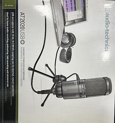 Новый USB-микрофон Audio-Technica AT2020USB+ — качественный для at lalafo.kg — 1 Новый USB-микрофон Audio-Technica AT2020USB+ — качественный для — 1