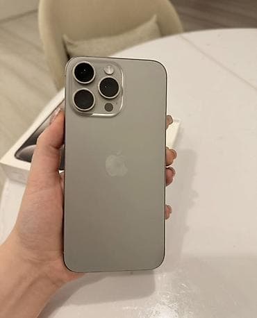 IPhone 15 Pro Max, Natural Titanium, Коробка at lalafo.kg IPhone 15 Pro Max, Natural Titanium, Коробка