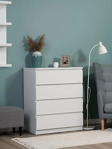 Комод - Размер: 80×99 см - Цвет: белый ( белый, дуб сонома, венге) - at lalafo.kg Комод - Размер: 80×99 см - Цвет: белый ( белый, дуб сонома, венге) -