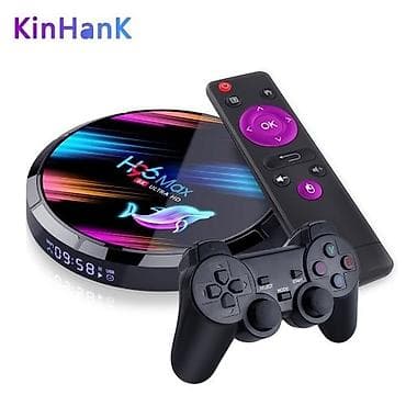 Приставка для телевизора KinHank H96 MAX Android Game TV Box (4+32GB) lalafo.kg да Приставка для телевизора KinHank H96 MAX Android Game TV Box (4+32GB)