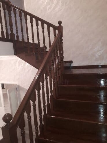 Деревянная лестница Для дома at lalafo.kg Деревянная лестница Для дома