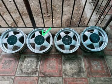 Литые Диски R 14 Комплект, отверстий - 4, Б/у at lalafo.kg Литые Диски R 14 Комплект, отверстий - 4, Б/у
