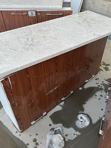 Ашкана үчүн тумбалар: Ашкана үчүн тумба, Жуугучу менен, Полго орнотулма, ДСП, түсү - Күрөң lalafo.kg да — 4 Ашкана үчүн тумбалар: Ашкана үчүн тумба, Жуугучу менен, Полго орнотулма, ДСП, түсү - Күрөң — 4