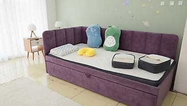 Детская кровать Кидс с мягкой обивкой. Удобная и безопасная at lalafo.kg Детская кровать Кидс с мягкой обивкой. Удобная и безопасная