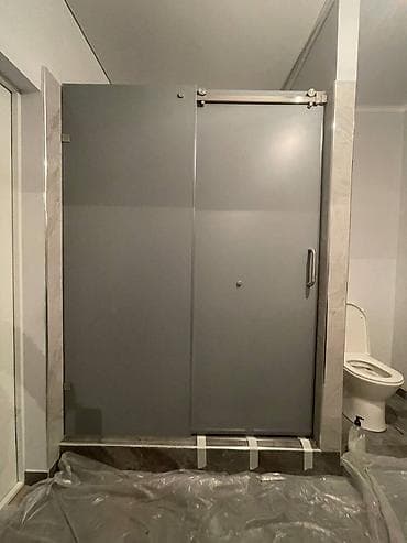 🚿 Стеклянные душевые перегородки из закаленного стекла 8 мм на заказ at lalafo.kg 🚿 Стеклянные душевые перегородки из закаленного стекла 8 мм на заказ