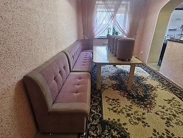 Кухонный мягкий уголок, Дерево, цвет - Розовый at lalafo.kg Кухонный мягкий уголок, Дерево, цвет - Розовый