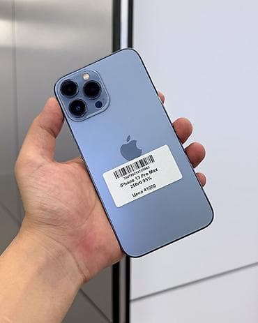 IPhone 13 Pro Max, Б/у, 256 ГБ, Sierra Blue, Защитное стекло, Чехол, В рассрочку, 95 % at lalafo.kg IPhone 13 Pro Max, Б/у, 256 ГБ, Sierra Blue, Защитное стекло, Чехол, В рассрочку, 95 %