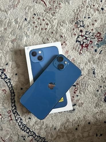 IPhone 13, Б/у, 128 ГБ, Синий, Коробка, 78 % at lalafo.kg IPhone 13, Б/у, 128 ГБ, Синий, Коробка, 78 %