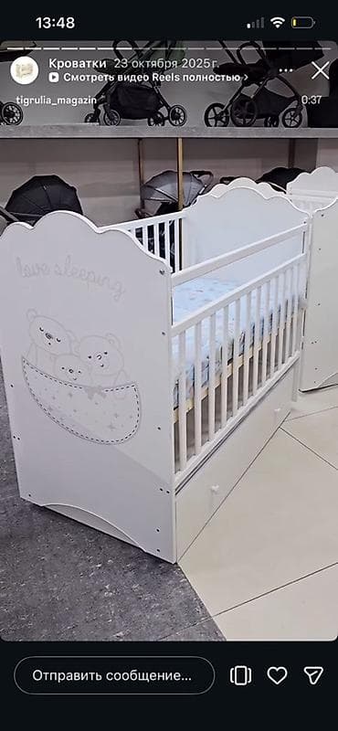 Детская кровать трансформер, Другой тип, цвет - Белый at lalafo.kg Детская кровать трансформер, Другой тип, цвет - Белый