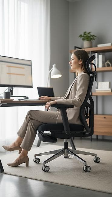 Офис креслолор, Дөңгөлөктүү, түсү - Кара lalafo.kg да Офис креслолор, Дөңгөлөктүү, түсү - Кара