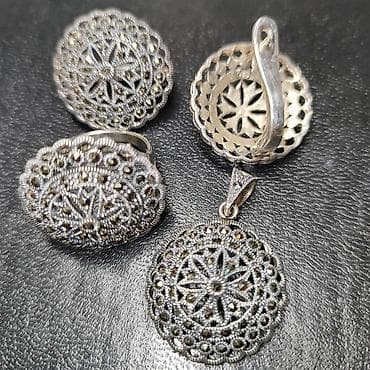 Төш белгилер: Комплект серебрянный 5000 комплект 3200 Серебряный комплект 2700 lalafo.kg да — 2 Төш белгилер: Комплект серебрянный 5000 комплект 3200 Серебряный комплект 2700 — 2