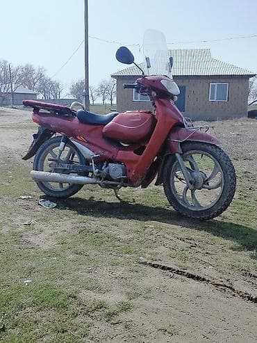 Скутер/мопед типа cub (компоновка «step-through»), цвет красно-белый at lalafo.kg Скутер/мопед типа cub (компоновка «step-through»), цвет красно-белый