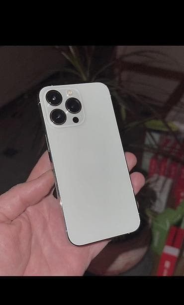 IPhone 13 Pro, Б/у, 128 ГБ, Белый, Чехол, 93 % at lalafo.kg IPhone 13 Pro, Б/у, 128 ГБ, Белый, Чехол, 93 %