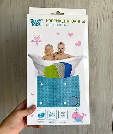 Коврик для ванны! Резиновый коврик с отверстиями ROXY-KIDS для ванны at lalafo.kg Коврик для ванны! Резиновый коврик с отверстиями ROXY-KIDS для ванны