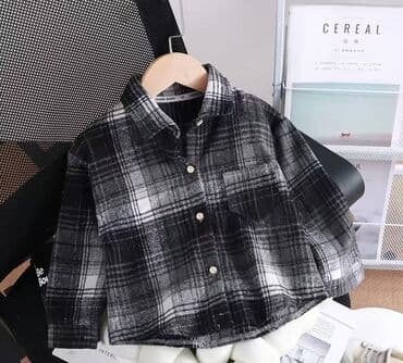 Рубашка, цвет - Серый, Новый at lalafo.kg Рубашка, цвет - Серый, Новый