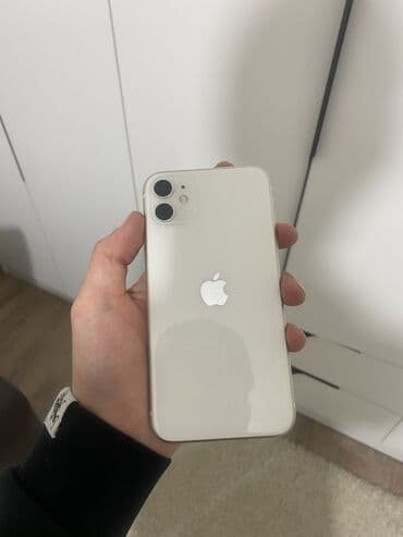 IPhone 11, Б/у, 64 ГБ, Белый, Защитное стекло, 72 % at lalafo.kg IPhone 11, Б/у, 64 ГБ, Белый, Защитное стекло, 72 %