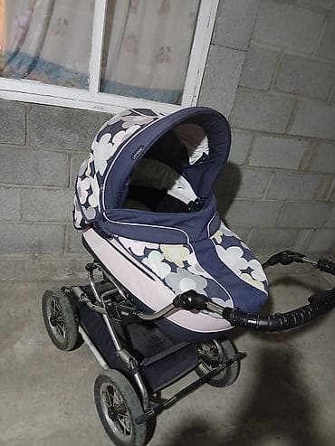 Коляска-люлька для новорождённого - Классическая коляска с просторной at lalafo.kg Коляска-люлька для новорождённого - Классическая коляска с просторной