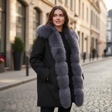 Парка.внутри натуральная овчина.по краям песец дымчатый.длина чуть at lalafo.kg Парка.внутри натуральная овчина.по краям песец дымчатый.длина чуть