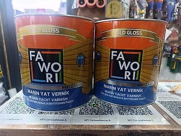 FAWORI Marin Yacht Varnish (GOLD GLOSS), 2,5 л - Яхтный лак с высоким at lalafo.kg FAWORI Marin Yacht Varnish (GOLD GLOSS), 2,5 л - Яхтный лак с высоким