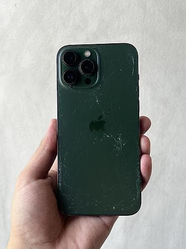 IPhone 13 Pro Max, Б/у, 128 ГБ, Alpine Green, Чехол, 77 % at lalafo.kg IPhone 13 Pro Max, Б/у, 128 ГБ, Alpine Green, Чехол, 77 %