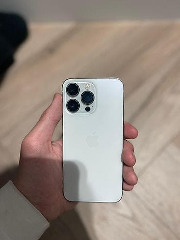 IPhone 13 Pro, Б/у, 128 ГБ, Серебристый, Чехол, 73 % at lalafo.kg IPhone 13 Pro, Б/у, 128 ГБ, Серебристый, Чехол, 73 %