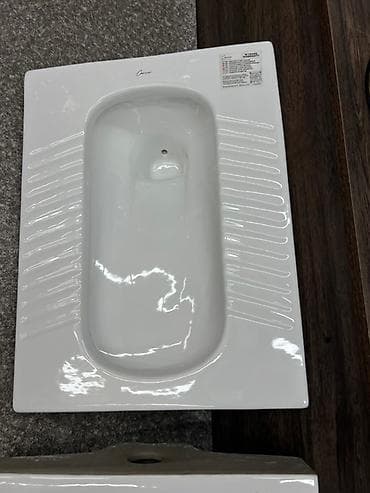 Керамический напольный унитаз-«плитка» (сквот/турецкий унитаз). - at lalafo.kg Керамический напольный унитаз-«плитка» (сквот/турецкий унитаз). -