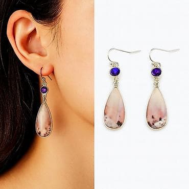 Серьги Подвески в этническом стиле с натуральным камнем ✨🌺 Стильные at lalafo.kg Серьги Подвески в этническом стиле с натуральным камнем ✨🌺 Стильные