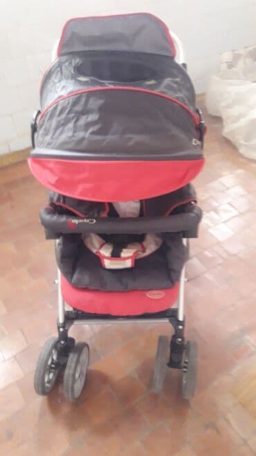 Коляска, цвет - Черный, Б/у at lalafo.kg Коляска, цвет - Черный, Б/у