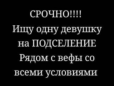 Подселение для одной девушки. Жильё рядом с ВЕФЫ, со всеми условиями at lalafo.kg Подселение для одной девушки. Жильё рядом с ВЕФЫ, со всеми условиями