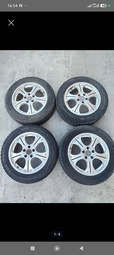 Колеса в сборе 215 / 60 / R 17, Зима, Б/у, Комплект, Легковые, Литые, отверстий - 5 at lalafo.kg Колеса в сборе 215 / 60 / R 17, Зима, Б/у, Комплект, Легковые, Литые, отверстий - 5