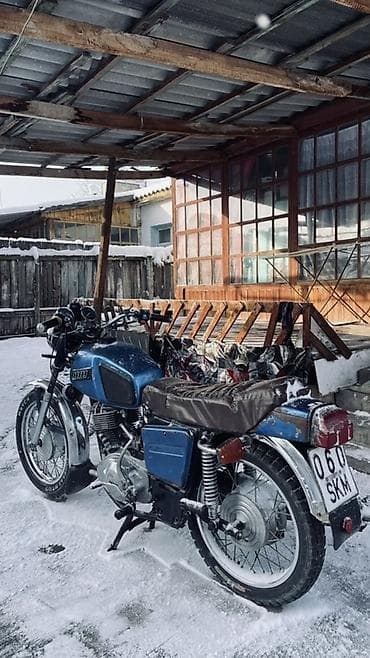 Мотоцикл ИЖ «Юпитер» (двухтактный, 2-цилиндровый) в классическом синем at lalafo.kg Мотоцикл ИЖ «Юпитер» (двухтактный, 2-цилиндровый) в классическом синем