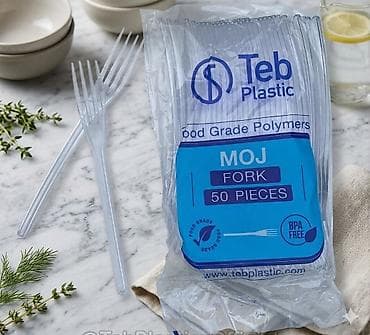 Пластиковые вилки Teb Plastic MOJ — набор 50 штук. - Материал at lalafo.kg Пластиковые вилки Teb Plastic MOJ — набор 50 штук. - Материал