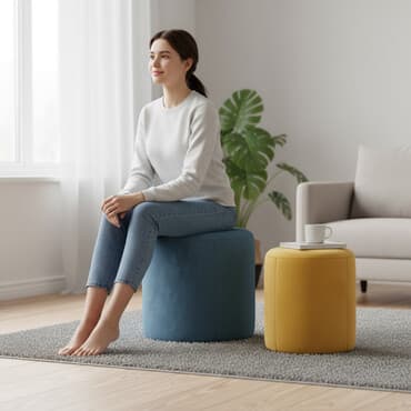 🪑 КРУГЛЫЙ ПУФИК — стиль и комфорт в одном 💥 Всего 2,990 сом! Добавь at lalafo.kg 🪑 КРУГЛЫЙ ПУФИК — стиль и комфорт в одном 💥 Всего 2,990 сом! Добавь