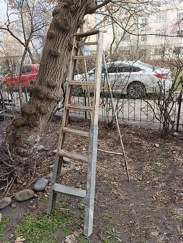 Складная стремянка-лестница, Материал: Металл, Б/у, Для дома, Высота: 2–3 м at lalafo.kg Складная стремянка-лестница, Материал: Металл, Б/у, Для дома, Высота: 2–3 м