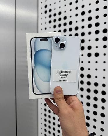 IPhone 15, Б/у, 256 ГБ, Голубой, Защитное стекло, Чехол, Коробка, В рассрочку, 96 % at lalafo.kg IPhone 15, Б/у, 256 ГБ, Голубой, Защитное стекло, Чехол, Коробка, В рассрочку, 96 %
