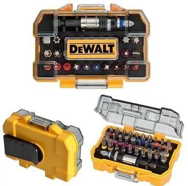 ремонт пылесосов бишкек: Набор фирменных бит DeWalt. Удобный кейс, битодержатель с замком at lalafo.kg — 1 ремонт пылесосов бишкек: Набор фирменных бит DeWalt. Удобный кейс, битодержатель с замком — 1