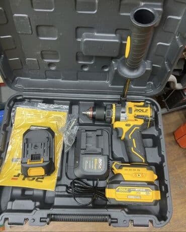Аккумуляторная ударная дрель‑шуруповерт ROLF MTB40 в кейсе at lalafo.kg Аккумуляторная ударная дрель‑шуруповерт ROLF MTB40 в кейсе