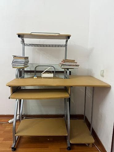 Компьютерный стол рабочий стол ученический стол функциональный с at lalafo.kg Компьютерный стол рабочий стол ученический стол функциональный с