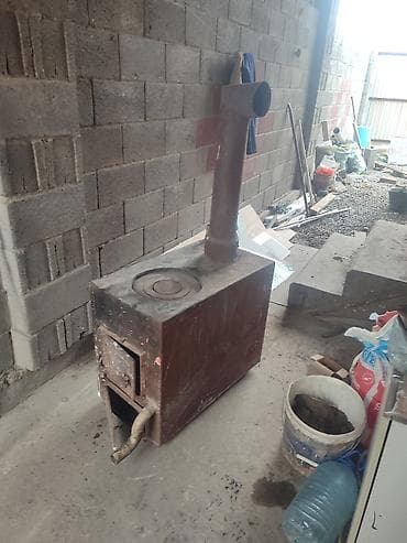 Котел для отопления с варочной поверхностью и дымоходом. - Материал at lalafo.kg Котел для отопления с варочной поверхностью и дымоходом. - Материал