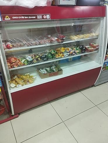 Холодильные витрины (2 шт.) для магазина/кафе 1) Открытая холодильная at lalafo.kg Холодильные витрины (2 шт.) для магазина/кафе 1) Открытая холодильная
