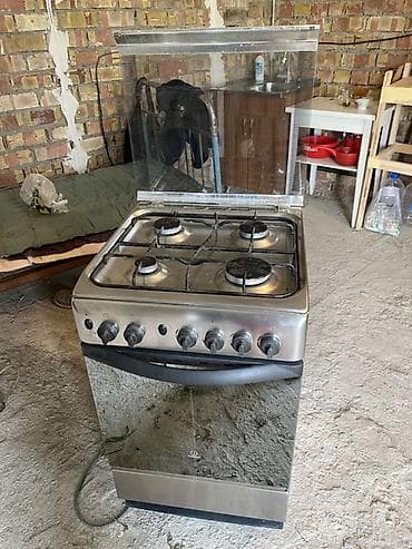 Газовая плита с духовкой, корпус нержавеющая сталь. Основные at lalafo.kg Газовая плита с духовкой, корпус нержавеющая сталь. Основные