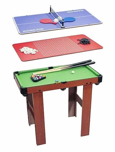 🎯 Игровой стол 3 в 1: бильярд, настольный теннис и шашки Отличный at lalafo.kg 🎯 Игровой стол 3 в 1: бильярд, настольный теннис и шашки Отличный
