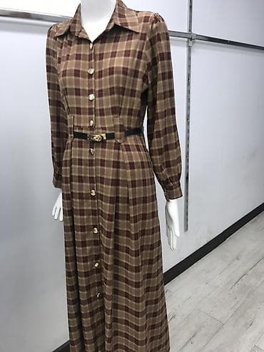 Платье-рубашка в клетку, длина макси Новинка Оптом и в розницу ( рынок at lalafo.kg Платье-рубашка в клетку, длина макси Новинка Оптом и в розницу ( рынок