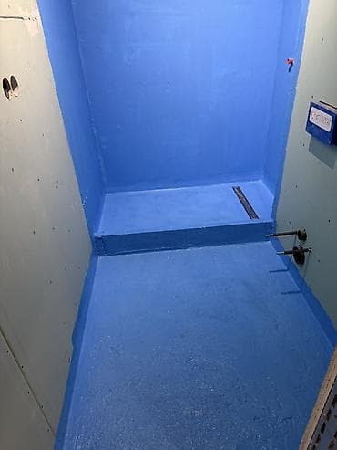 Рубероид: Гидроизоляция душевой/санузла «под плитку» - Выполнена обмазочная lalafo.kg да — 4 Рубероид: Гидроизоляция душевой/санузла «под плитку» - Выполнена обмазочная — 4