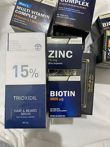 Комплекс витаминов, Для роста волос, Для мужчин, Турция, Таблетки at lalafo.kg Комплекс витаминов, Для роста волос, Для мужчин, Турция, Таблетки